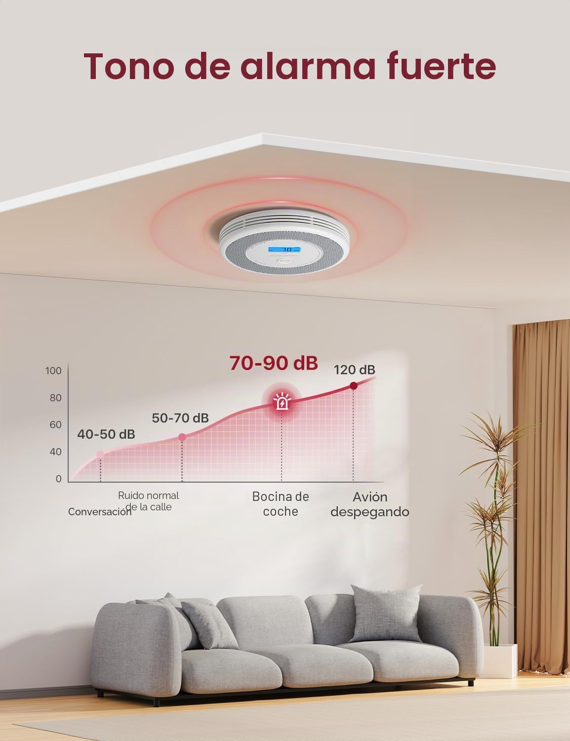X-Sense Alarma con Aviso de Voz (Solo en Alemán), Detector de Humo y Monóxido de Carbono, No Compatible con la Aplicación ni con la Estación Base SBS50, 2 Unidades