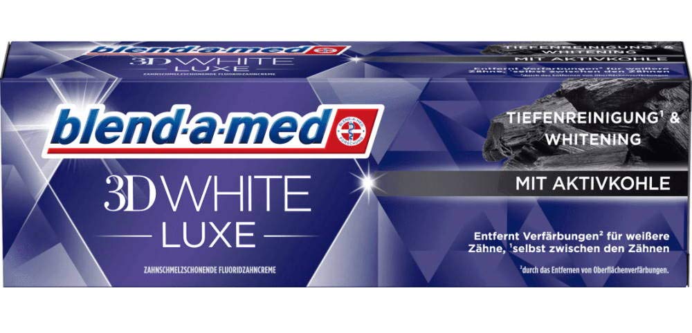 Blend a Med 3D White Luxe Toothpaste with Activated Carbon Deep Cleansing & Whitening 1 x 75 ml