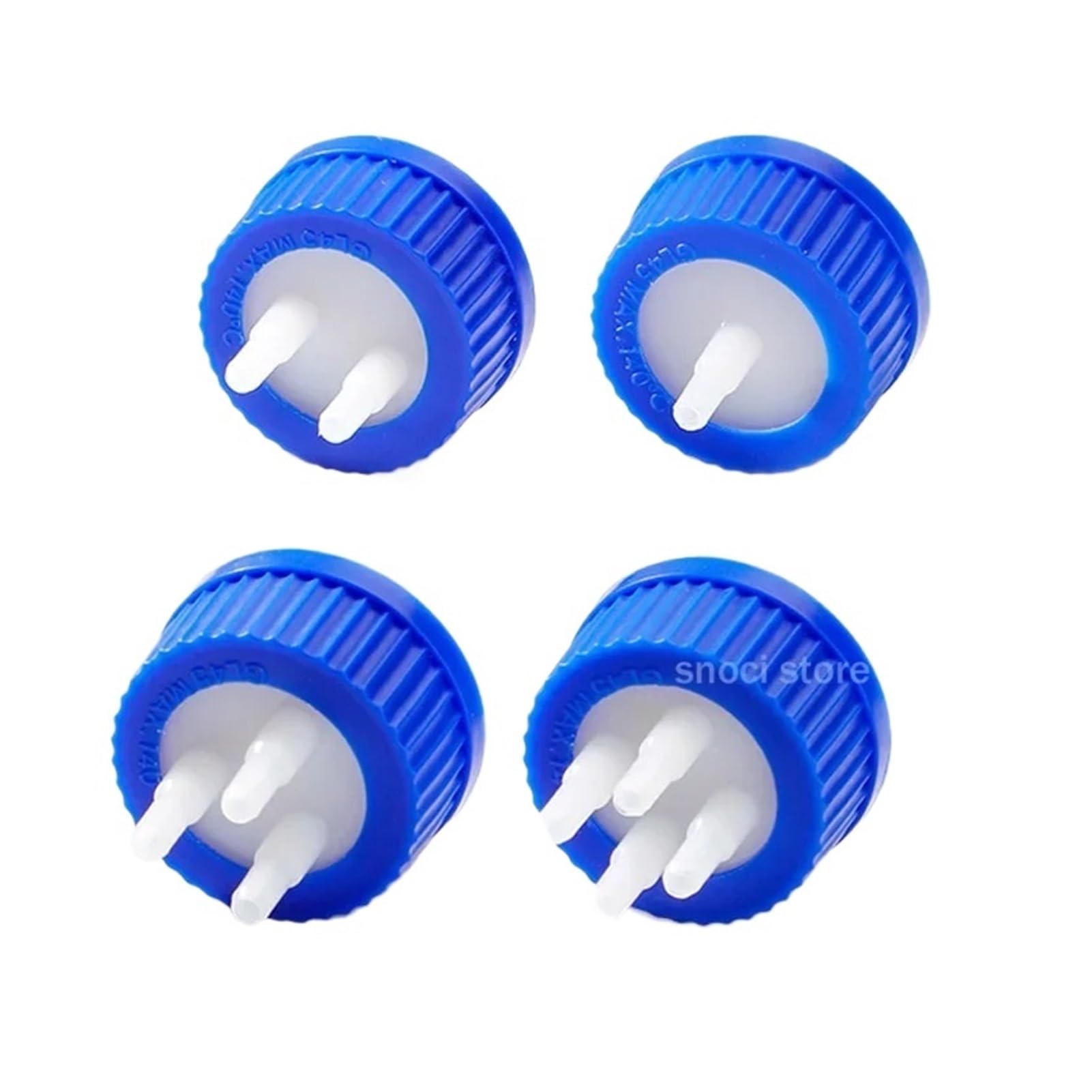 GL45 pokrywka do butelki GL45 z tworzywa sztucznego PP, adapter do butelki z reaktorem 1, 2, 3 i 4 ustami (Single Hole)