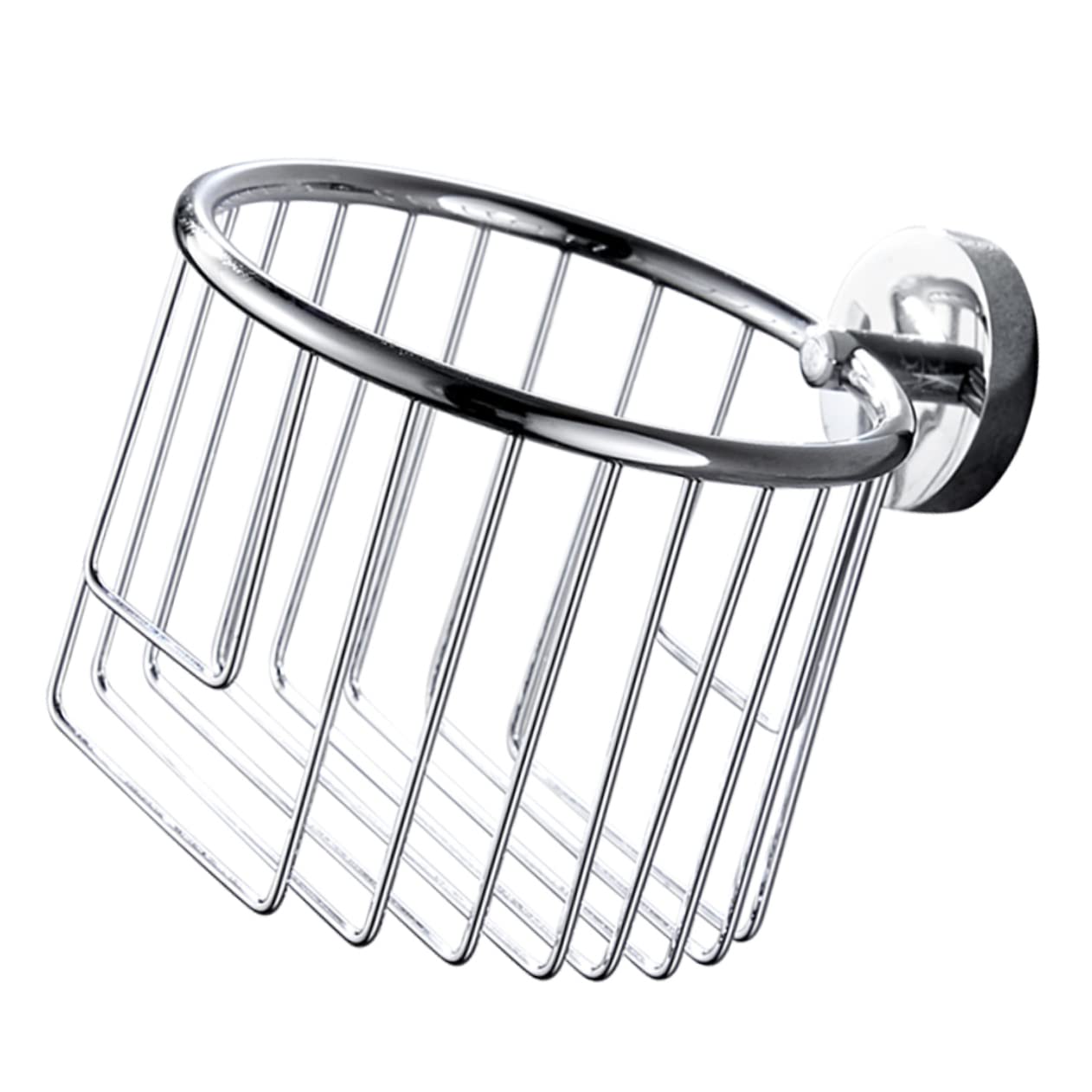 HOMSFOU 2pezzi Porta Rotolo Carta Igienica Inossidabile Supporto Muro Per Organizzazione Bagno e Cucina Design Elegante e Resistente Alla Corrosione Compatibile Con Tutti Tipi Carta