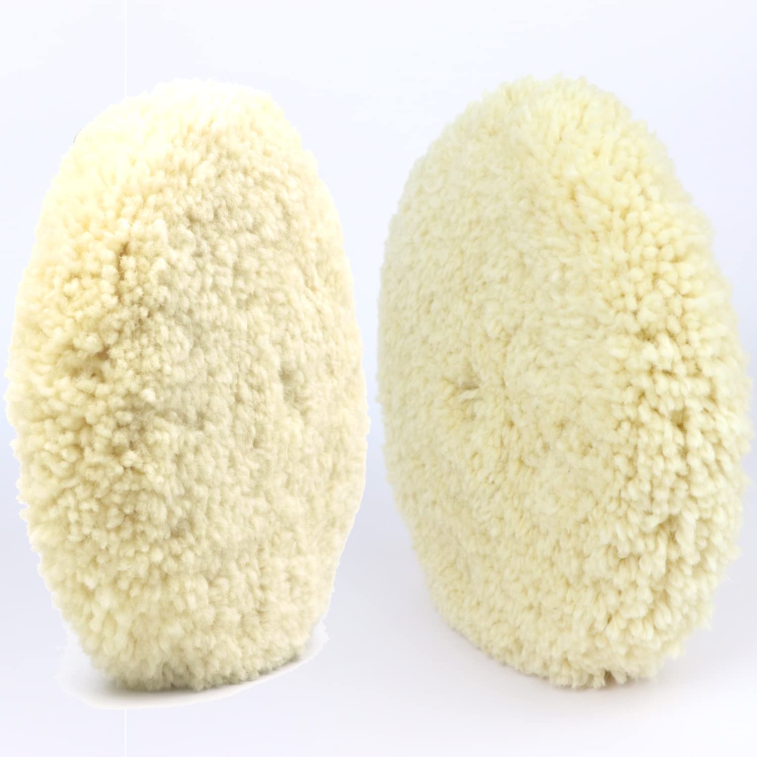 Woolous Tampons de polissage et de Polissage 100% - Tampon de Polissage Double Face en Laine - Tampons de Polissage Pour la Coupe et Le Polissage Composés à 2 Faces 8 Pouces