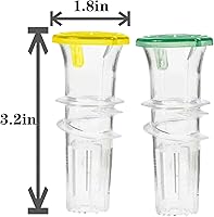 Vista 7 de Lemon Squeezer, 2-Pack Screw Top Manual Juicer with Pour Spout - Handheld Citrus Press for Lime, Orange, Easy to Clean & Carry for Kitchen