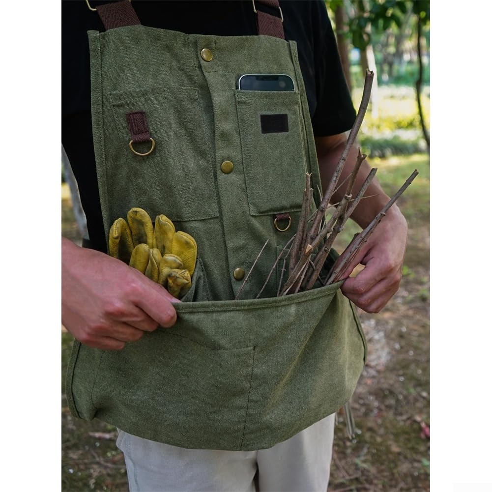 Gilet de camping à taille réglable en coton mélangé