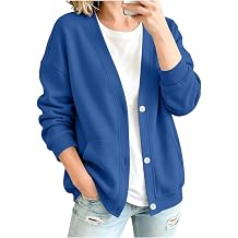 Sweatshirt Cardigan Women Oversized Open Front Cardigan Vneck Fleece Jacket