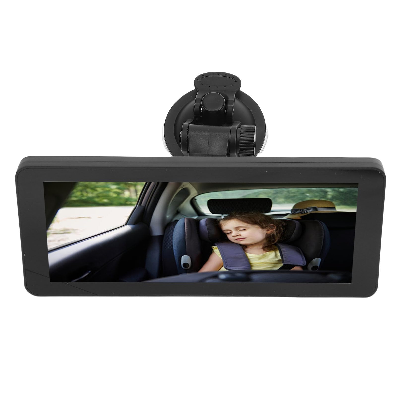 Generic Podwójna Kamera Samochodowa dla Dziecka z Ekranem HD Obracanym o 360 Stopni do Podróży Samochodem Typu SUV - Regulowana Kamera na Tylnym Siedzeniu, Odpowiednia do Monitorowania Fotelika