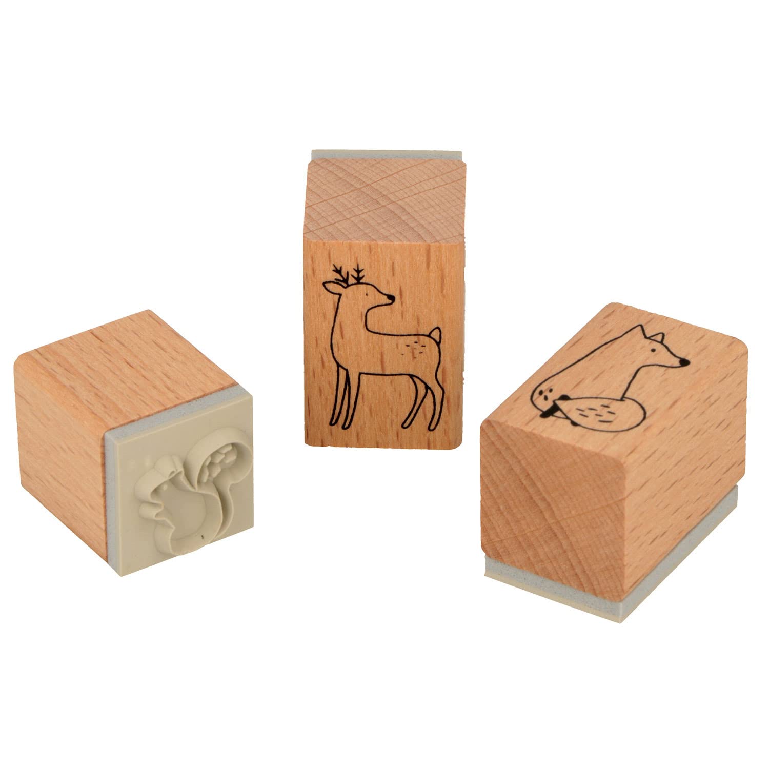 Set De 3 Tampons En Bois Automne Artemio - Hérisson, Champignon, Gland - Collection Fall In Love - 5