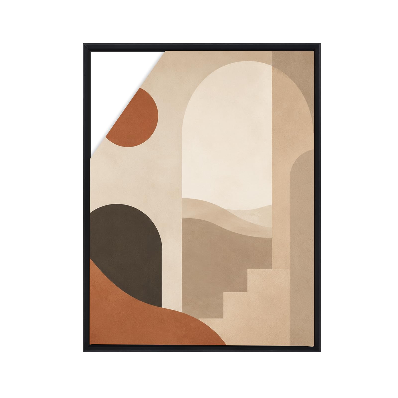 Canvas Frame 30x40cm, Aluminium Floating Frame for Canvas, No Glass No Back Panel, DIY Wall Art Frame for Oil Paintings & Artwork