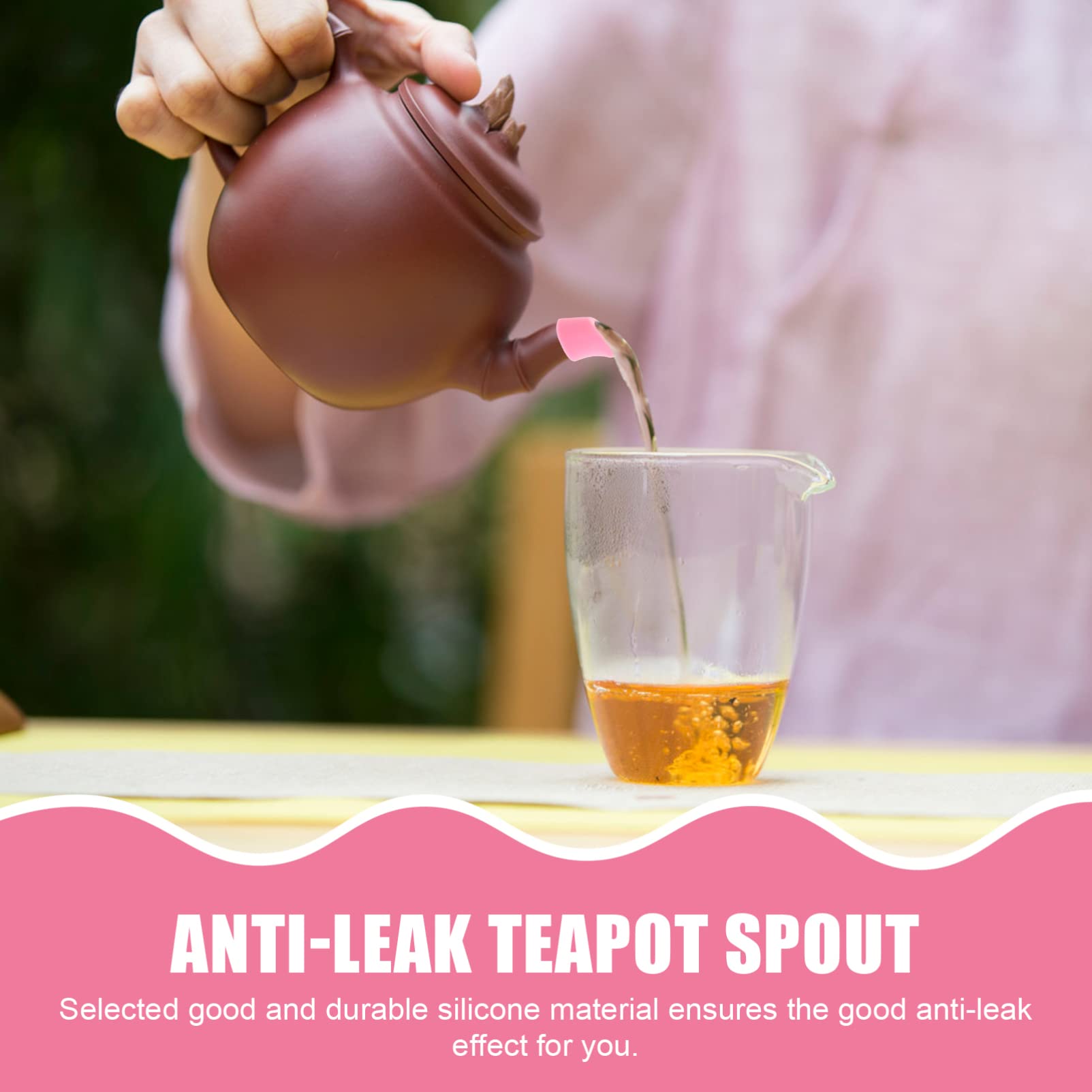 Teekannen-Auslaufschutz Aus Silikon – 3 Stück Weiß | Auslaufsicher, Hitzebeständig Für Tee- & Kaffeekannen