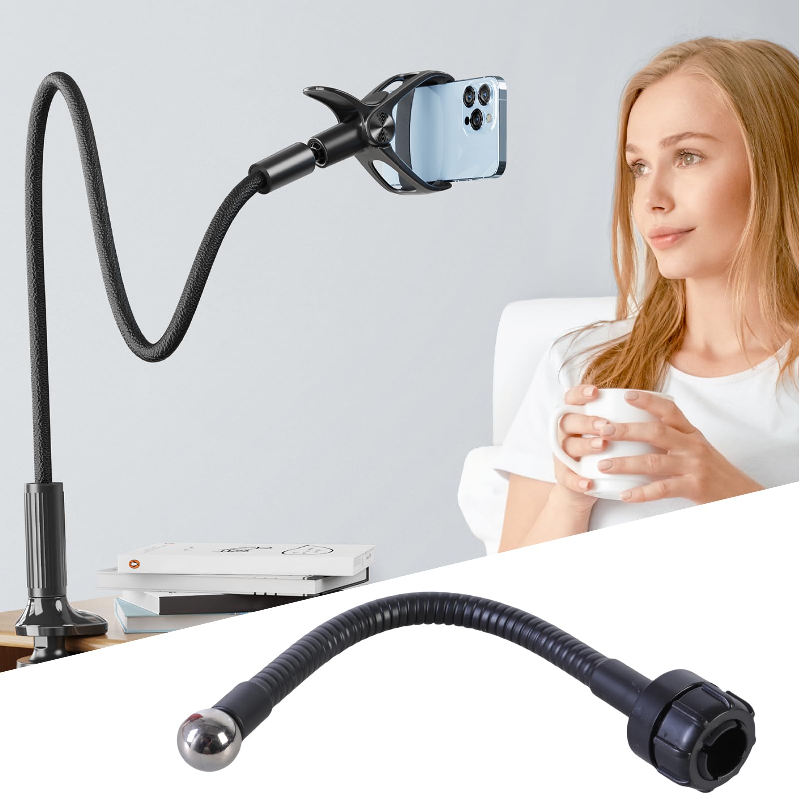 HUANGTNG Long 17mm Mount Extension Arm Adjustable Angles Arm Featuring 360 Rotation Suitable for Map &