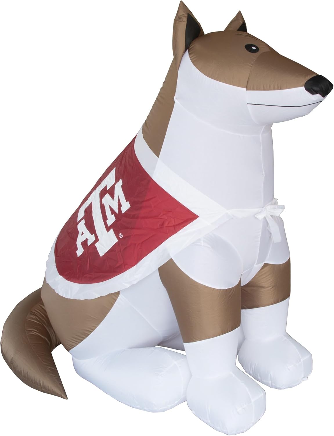 Logo Brands NCAA Texas A&M Aggies 7ft Inflatable Yard Mascot – Easy Inflation with 12V Blower, LED Lights for Indoor/Outdoor Fun