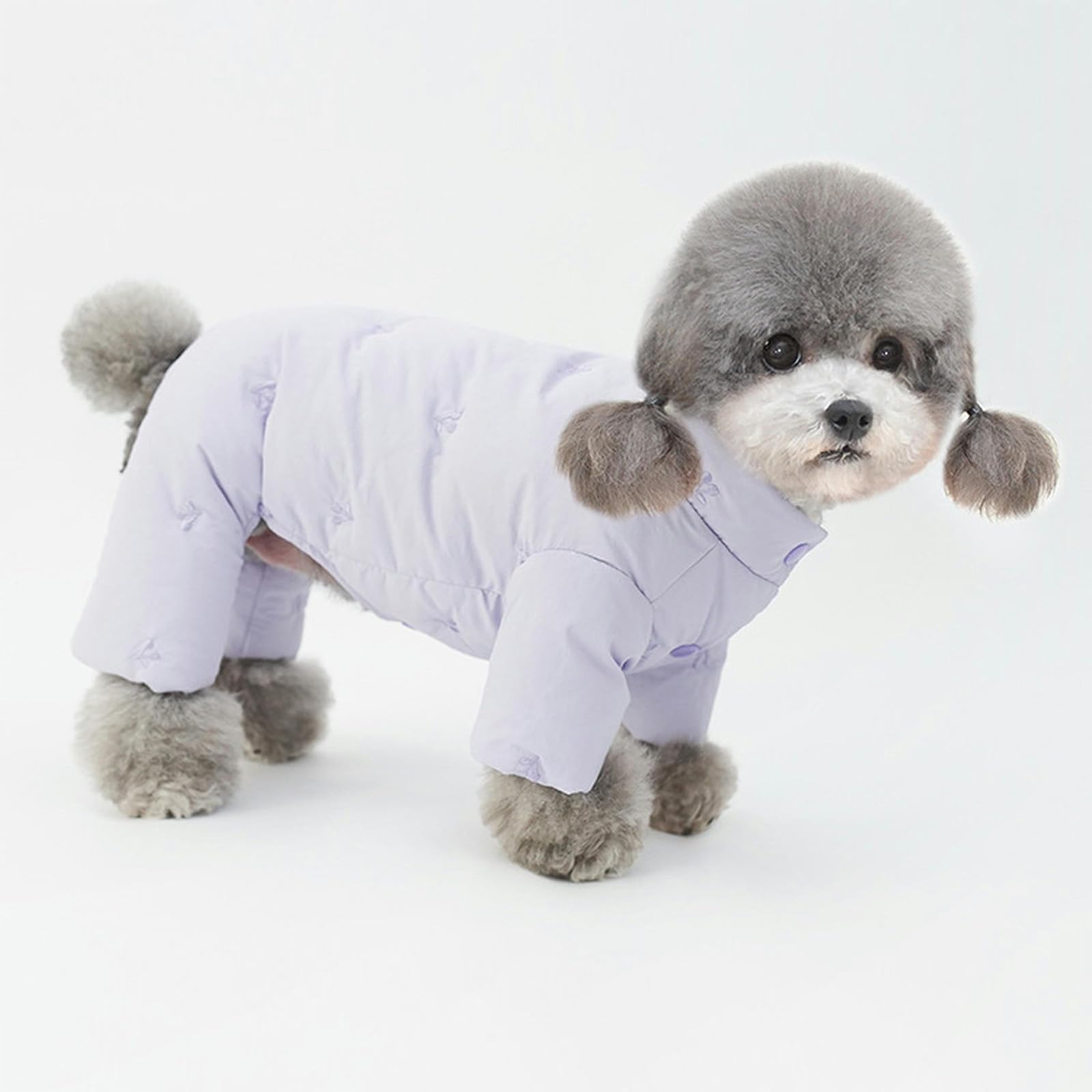 Chaqueta de Invierno para Cachorros, Traje de Nieve para Perros, Abrigo Acolchado de Lujo a la Moda con Bordado a Mano, Ropa cálida a Prueba de Viento para Perros pequeños