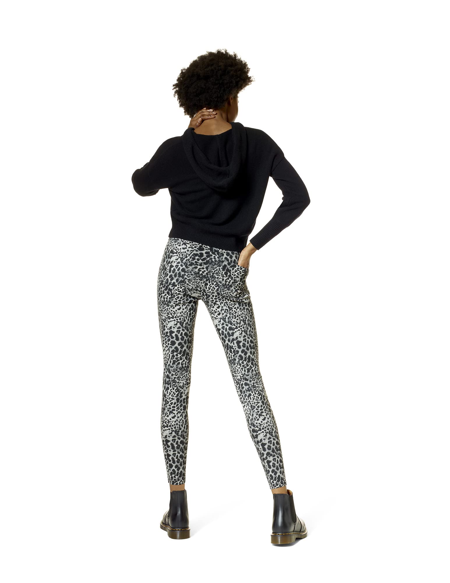 HUE Frauen Geblümter Altmeister-Denim Hochgeschlossene Leggings | Modische Leggings