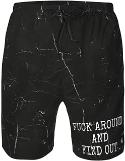 Fuck-Around-Find-Out-Gifts for Womens Mens Shorts Cargo Shorts for Men Hiking Fishing Breathable Quick Dry Regular
