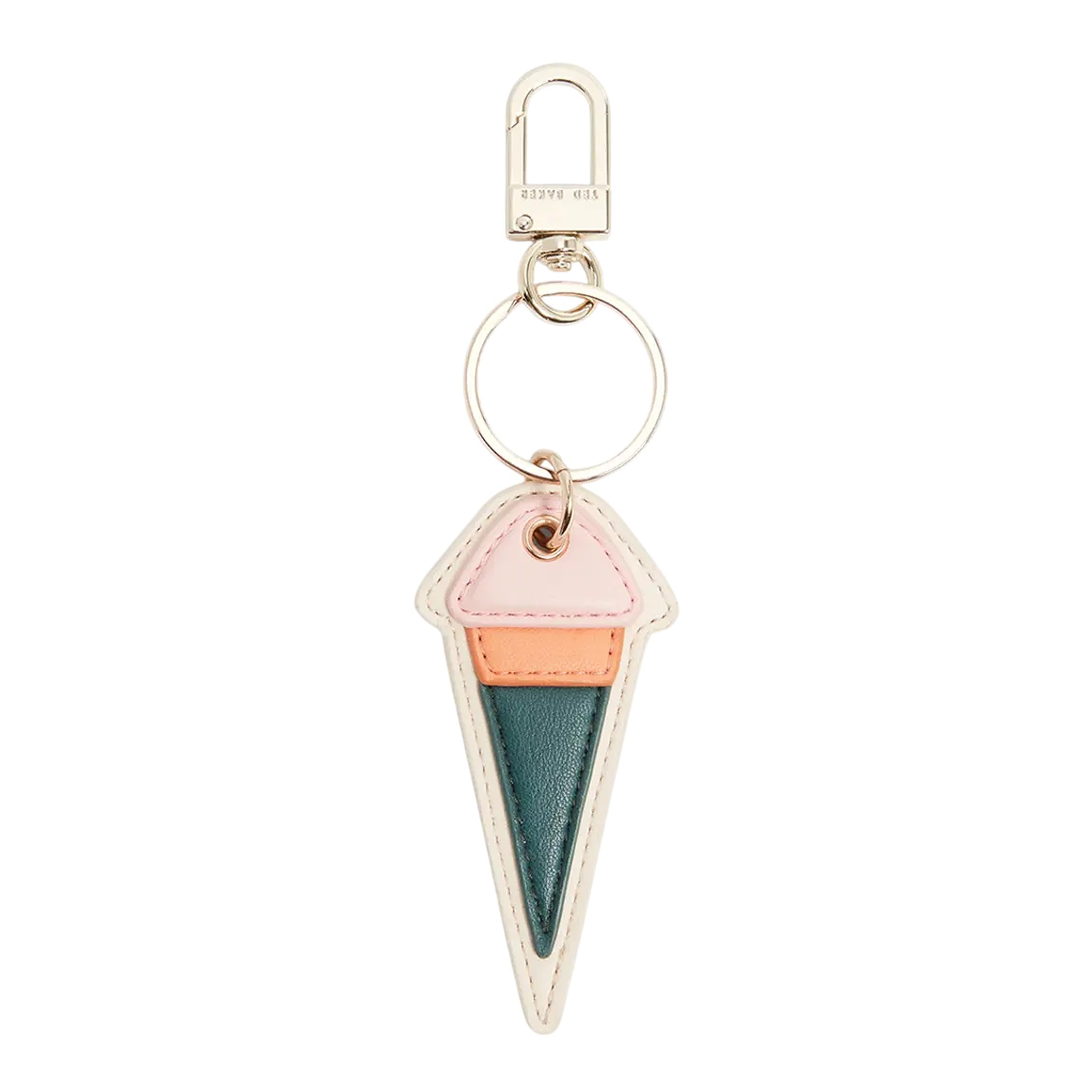 Ted Baker Unisex Green Club Ted Ice Cream Keyring O/S