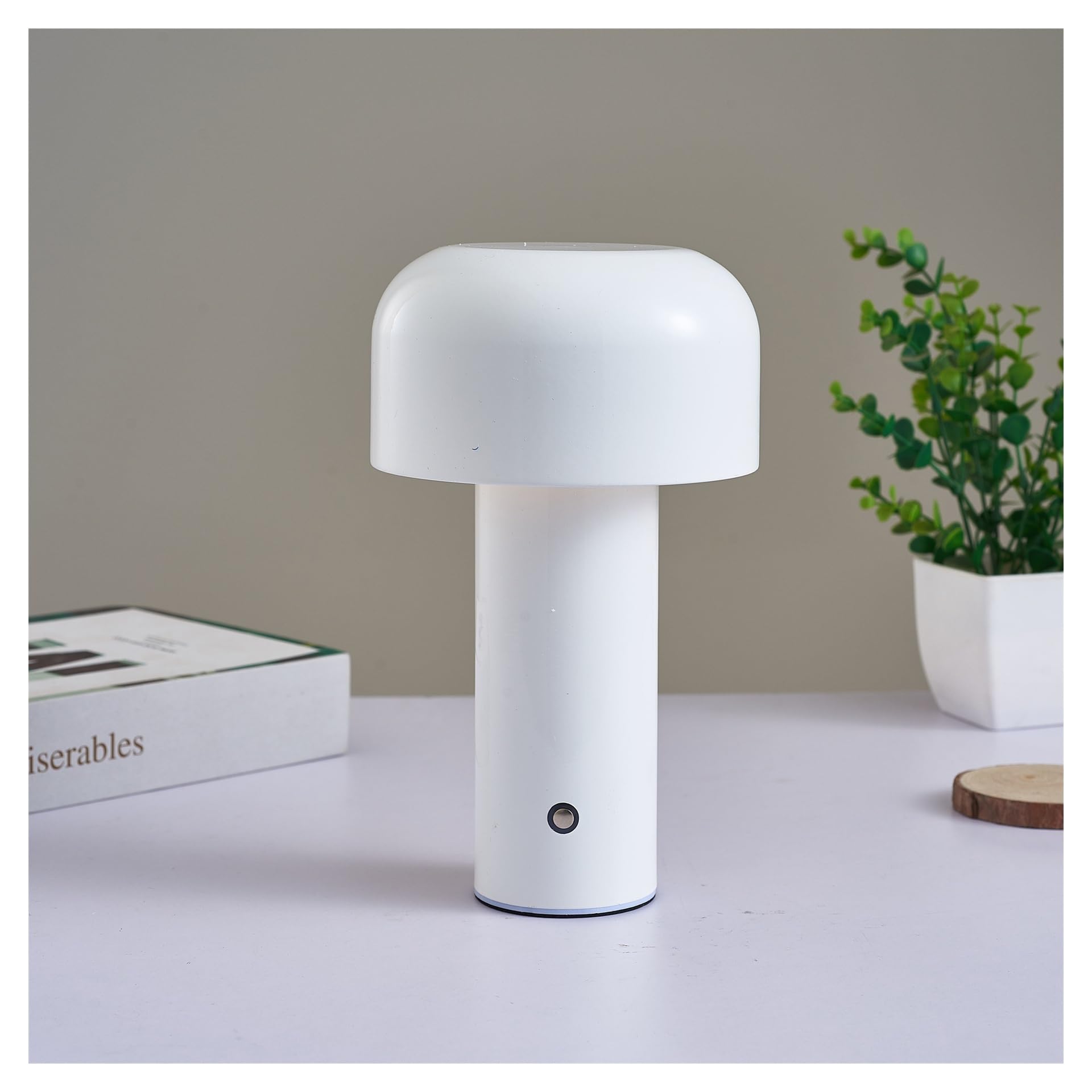 HABITZ Mushroom Table Lamp LED Table Lamp Portable USB Rechargeable Desk Lamp Touch Control Table Lamp for Bedroom,Living Room,Study,Cafe,Restaurant (Color : B, Size : 1)