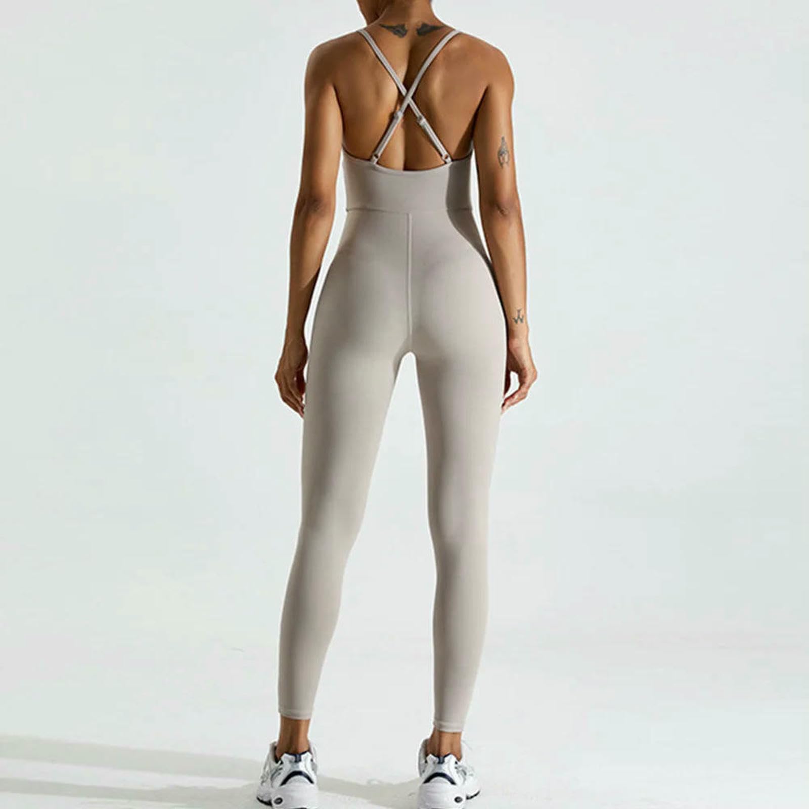 Shapewear Damskie Spaghetti Strap Bodycon Tank Jednoczęściowe kombinezony Rompers Playsuit