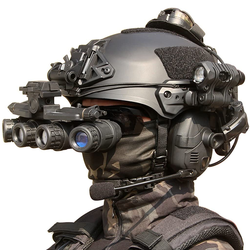 【フルセット】サバゲー 実物 ヘルメットセット 暗視ゴーグル、ヘッドホン、ライト フルセット】サバゲー 実物 ヘルメットセット 暗視ゴーグル