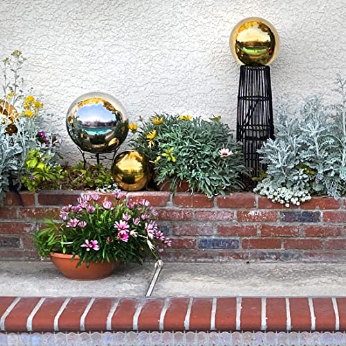 Lily's Home® Gazing Globe Mirror Ball In Silver Stainless Steel. (8 Inch) #TOP3