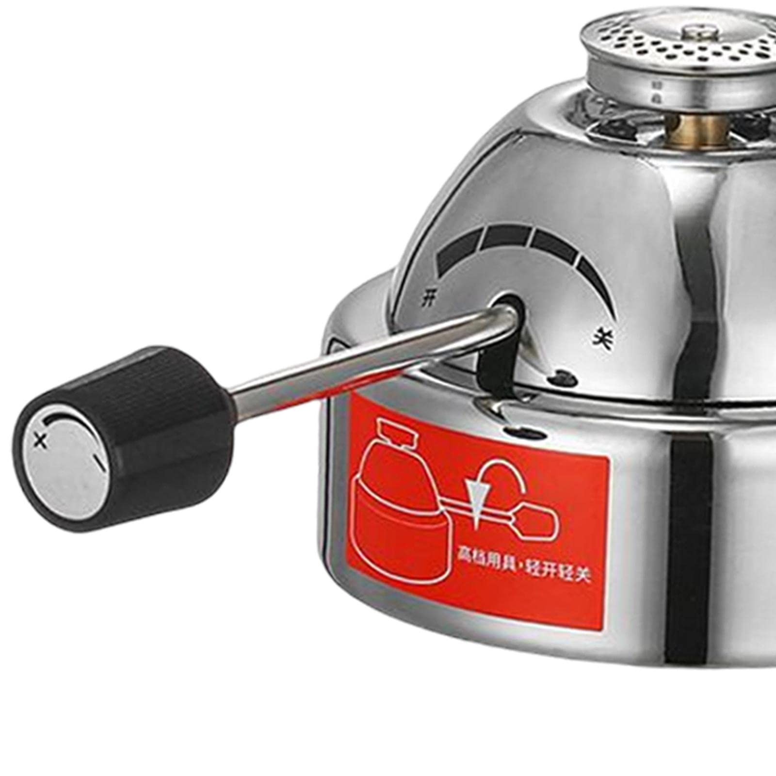 Colcolo Gaskocher Campingkocher Gasbrenner Einzelbrenner Edelstahl Tragbar mit Automatischem Zünder Und Langlebigem Material für Outdoor Grillen Haushalt Vera, Vier Generationen