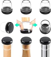 Vista 22 de Ezprotekt Deslizadores de Silla para Alfombra, 8 Piezas de Deslizadores de Silla para Alfombra, Almohadillas de Deslizadores de Muebles