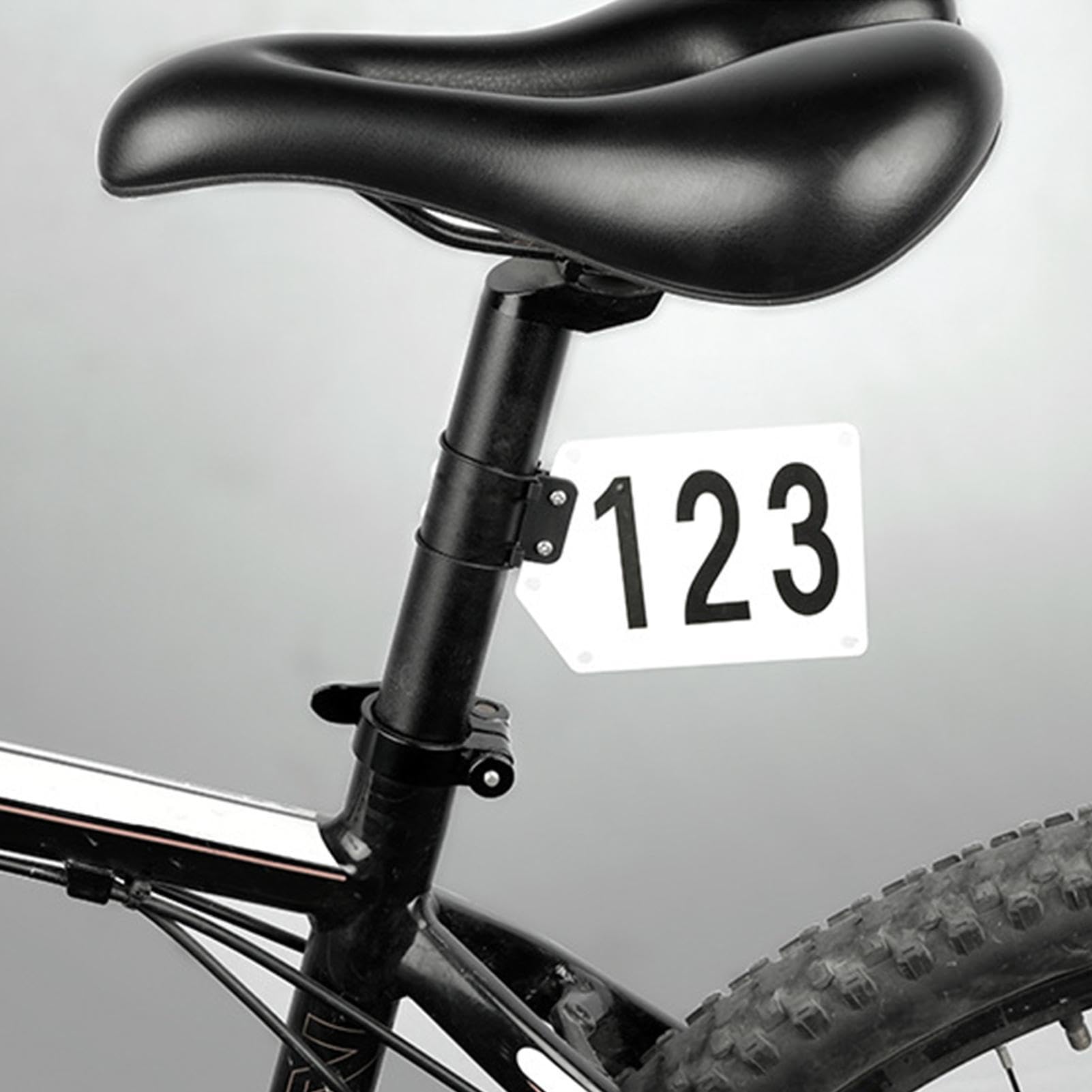 Nummernhalter für Wettbewerb, PVC, für Mountainbike, Rennrad, Fixierung für Radsport, Geländefahrrad, Identifikation für Fahrräder, zusammenklappbar, Zubehör für Radfahrer