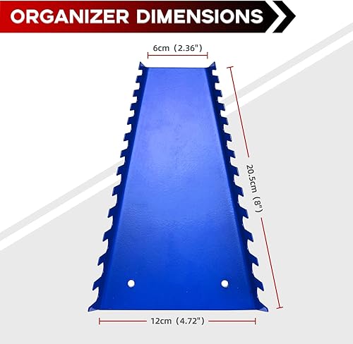 Miniatura 7 de Organizador de llaves de metal con 52 ranuras, juego de bandejas para llaves, organizador de herramientas montado en la pared, soporte para llaves