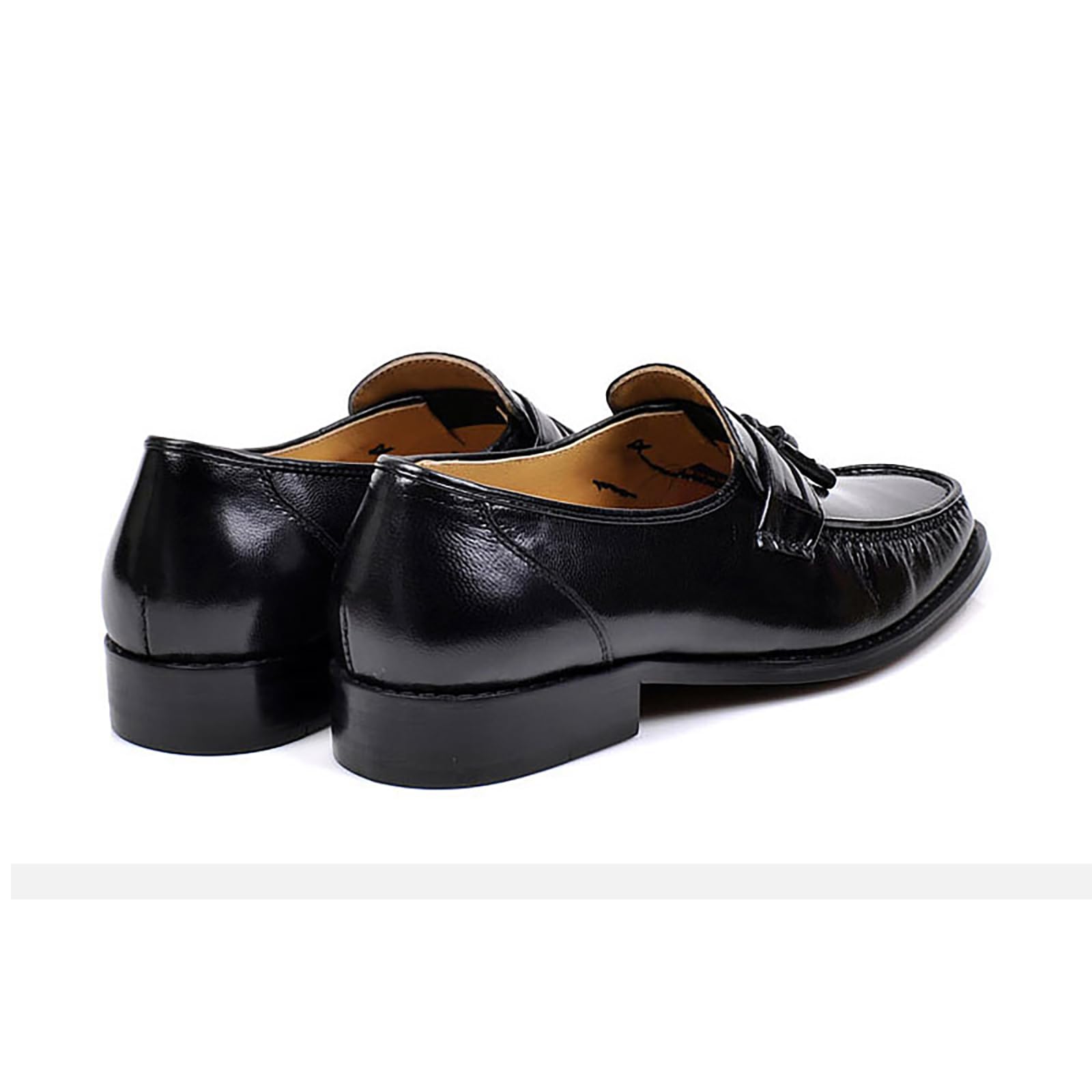 Mocassini Classici da Uomo con Nappine Scarpe Eleganti Slip-On Scarpe in Pelle Formali da Lavoro e da Matrimonio