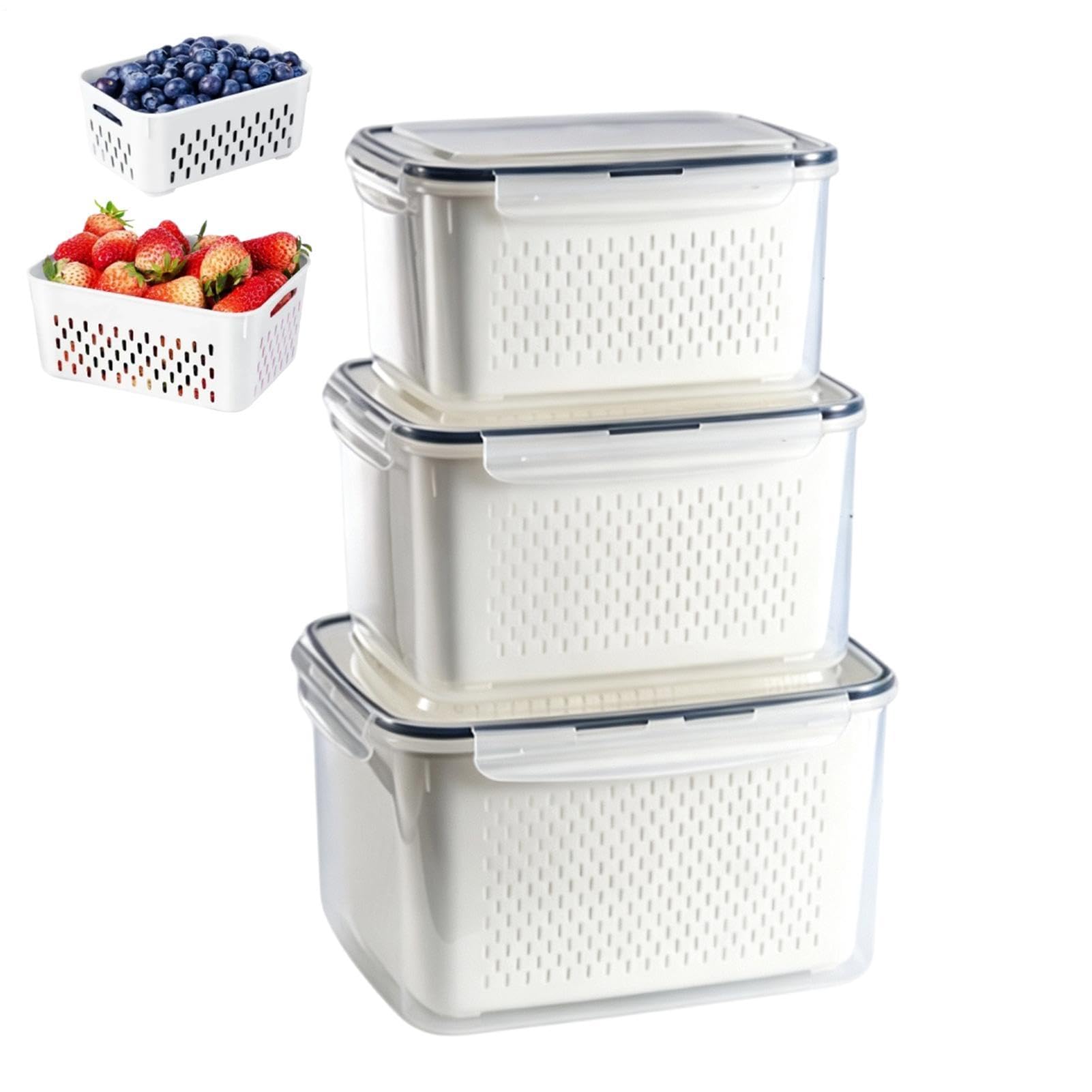 Recipiente para el frigorífico para guardar ensaladas y embutidos ordenados