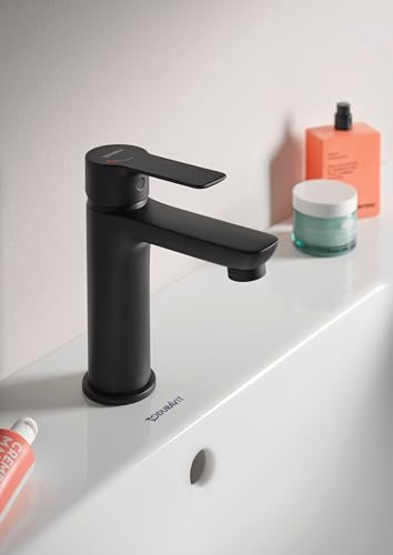 Mitigeur lavabo Duravit D-Code économie d'énergie noir mat M