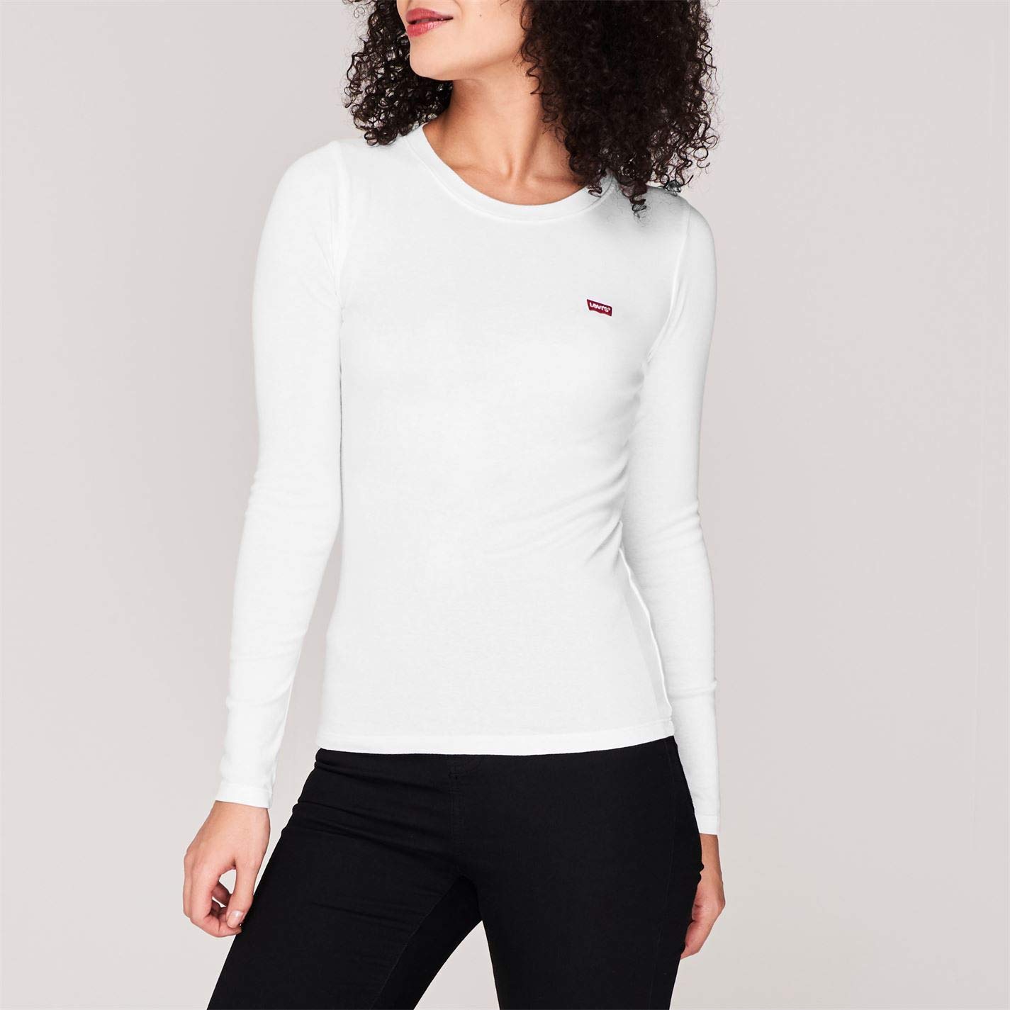 Levi's Women's Long-Sleeve Baby Tee T-Shirt
