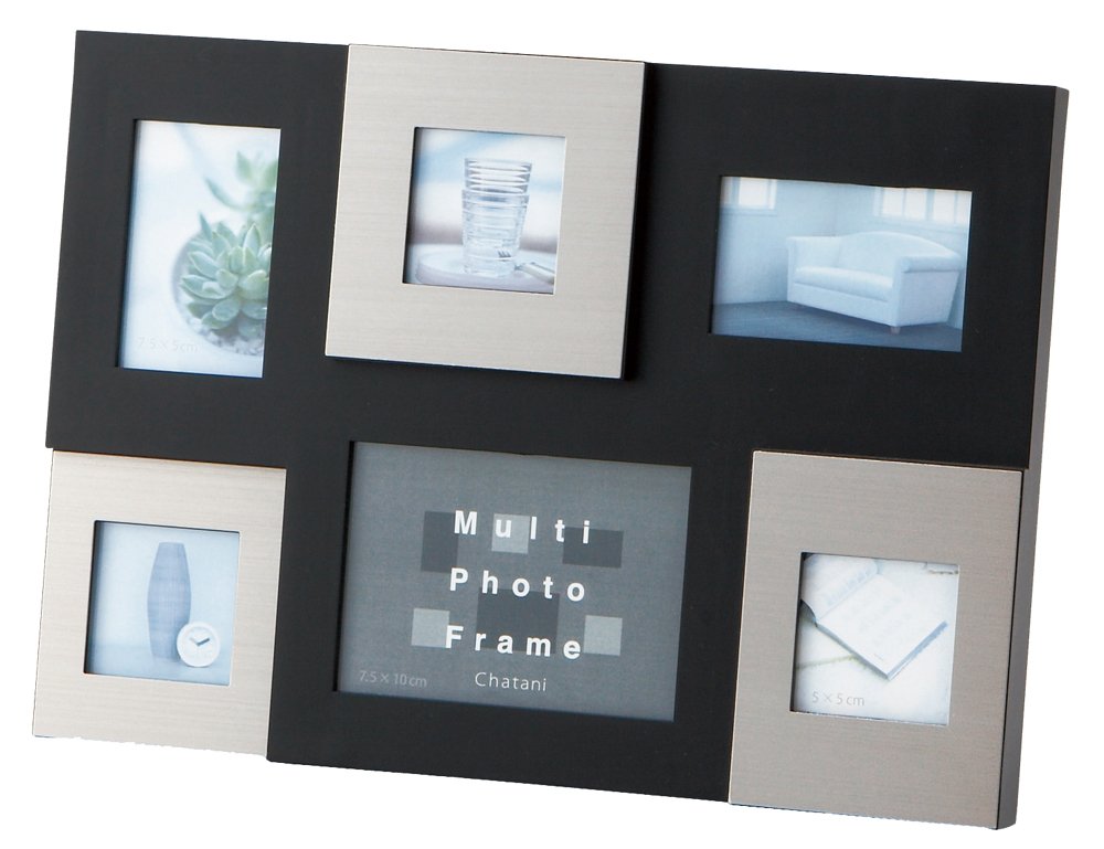 Amazon.co.jp: マルチフォトフレーム (6オープン) 253-517SBK : Home