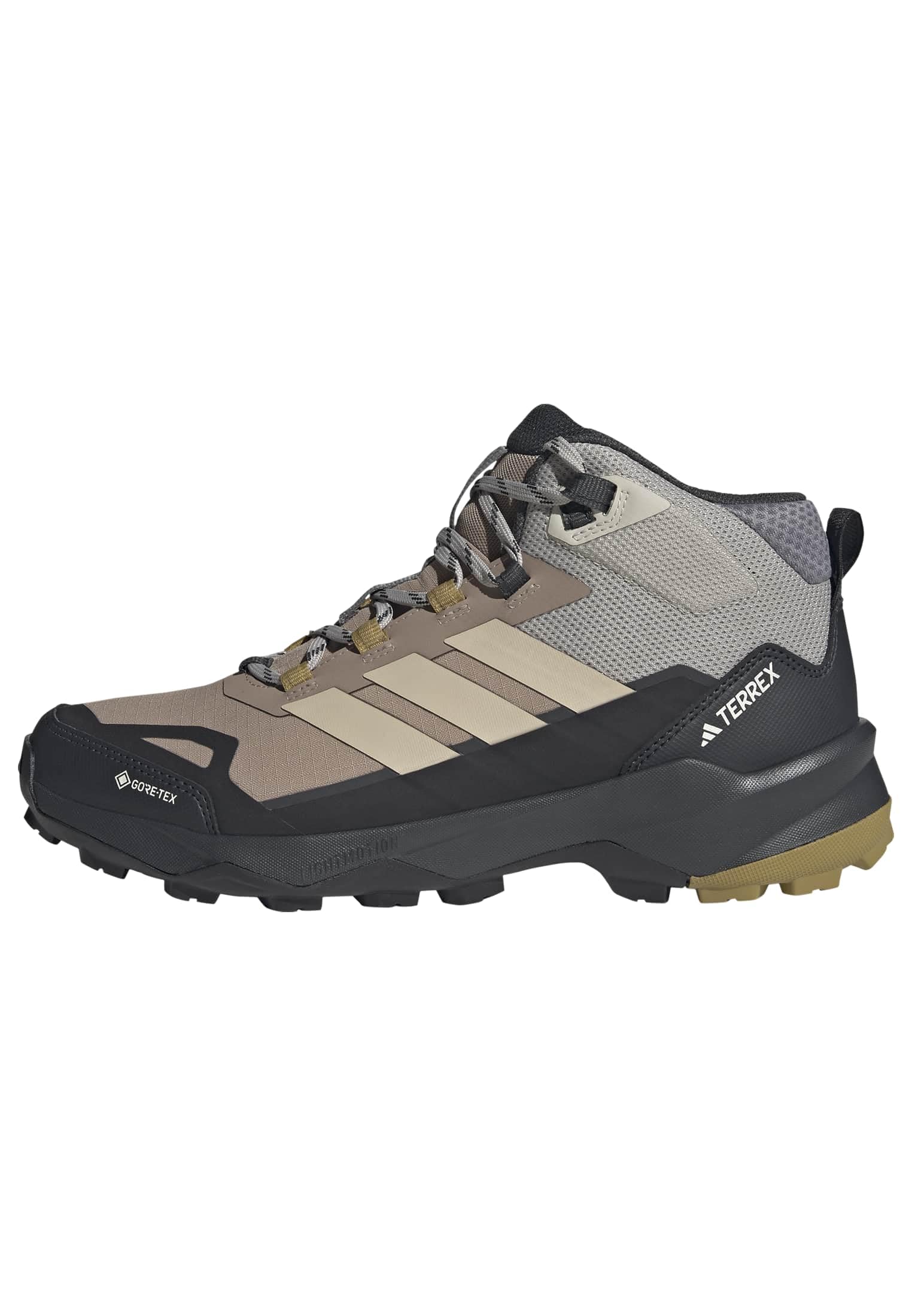 adidas Herren Terrex Skychaser Ax5 Mid Gore-Tex Hiking Shoes, core Black/Sand Green/Chalky Brown, 40 2/3 EU