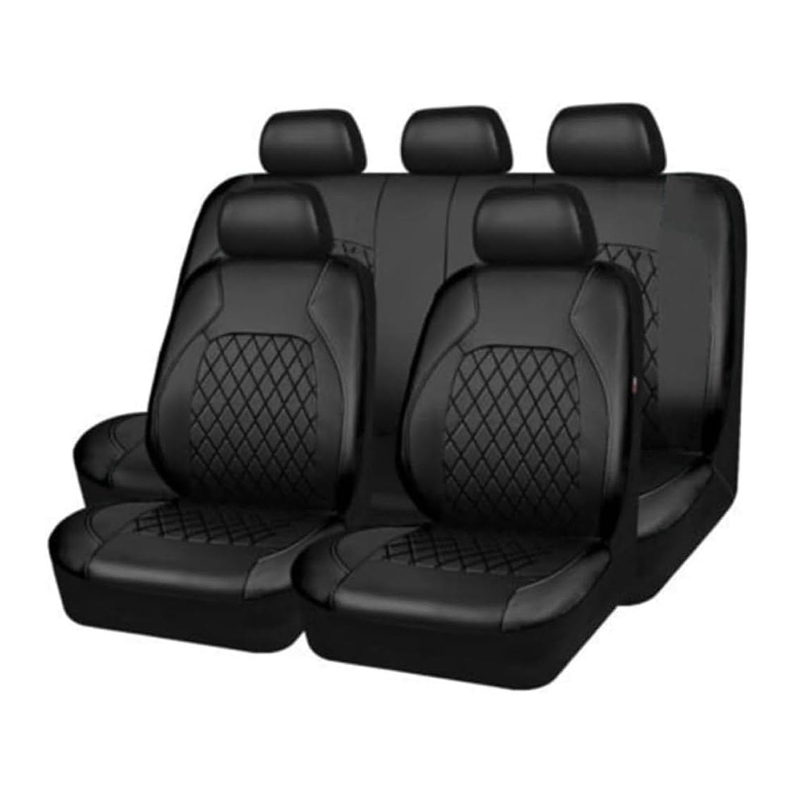 Housses de Sièges de Voiture pour Dacia Duster (HS) 2011-2016, Avant et Arrière Ensemble Complet de Housses Protection Universel Anti-Poussière,A/Black