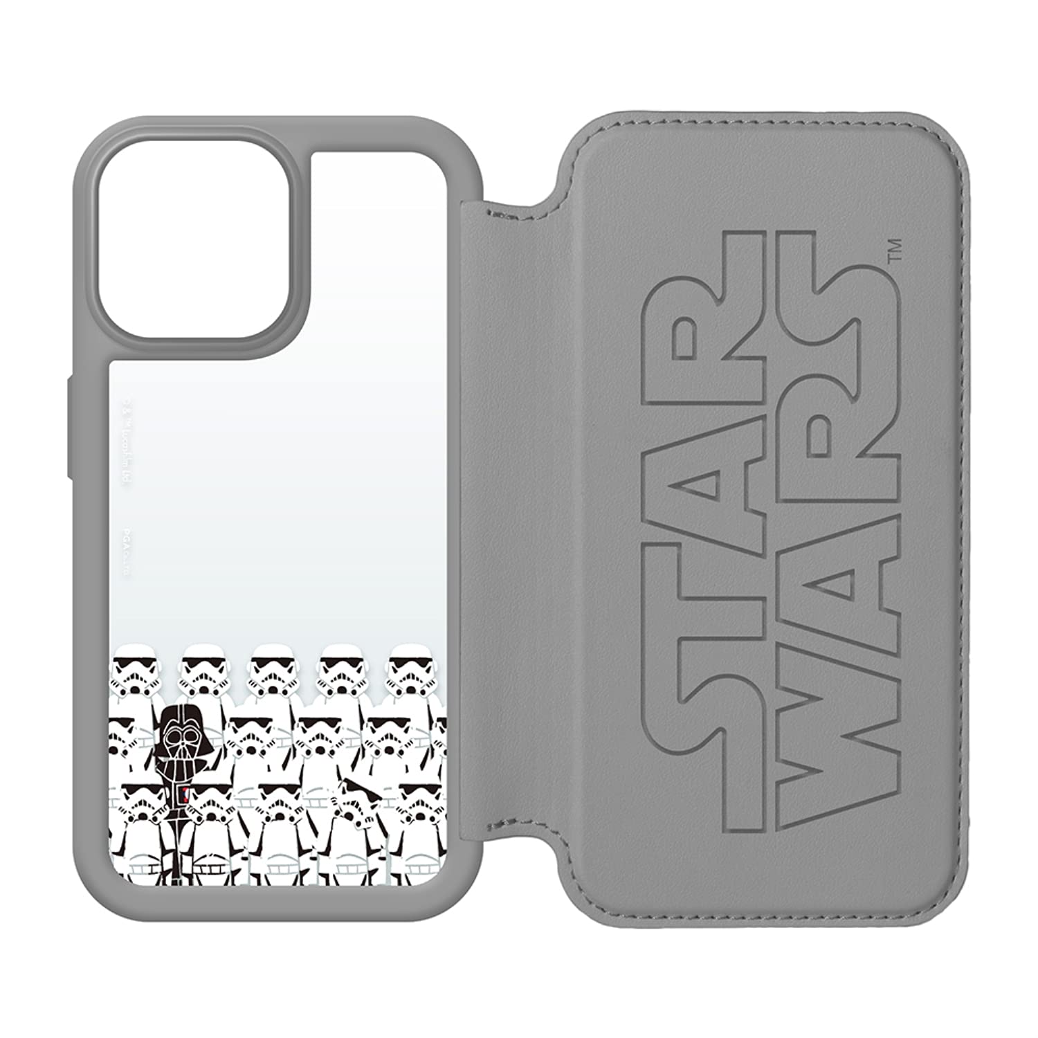 PG-DGF21N30DV(ダース･ベイダー) iPhone 13 Pro用 ガラスフリップケース