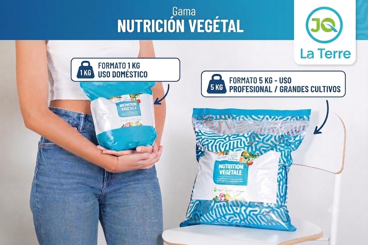 BICARBONATO DE POTASIO DE 1 KG PARA PLANTAS CON CUCHARA DOSIFICADORA Y CIERRE ZIP, abono de potasio, fungicida natural para plantas, regula el PH del suelo