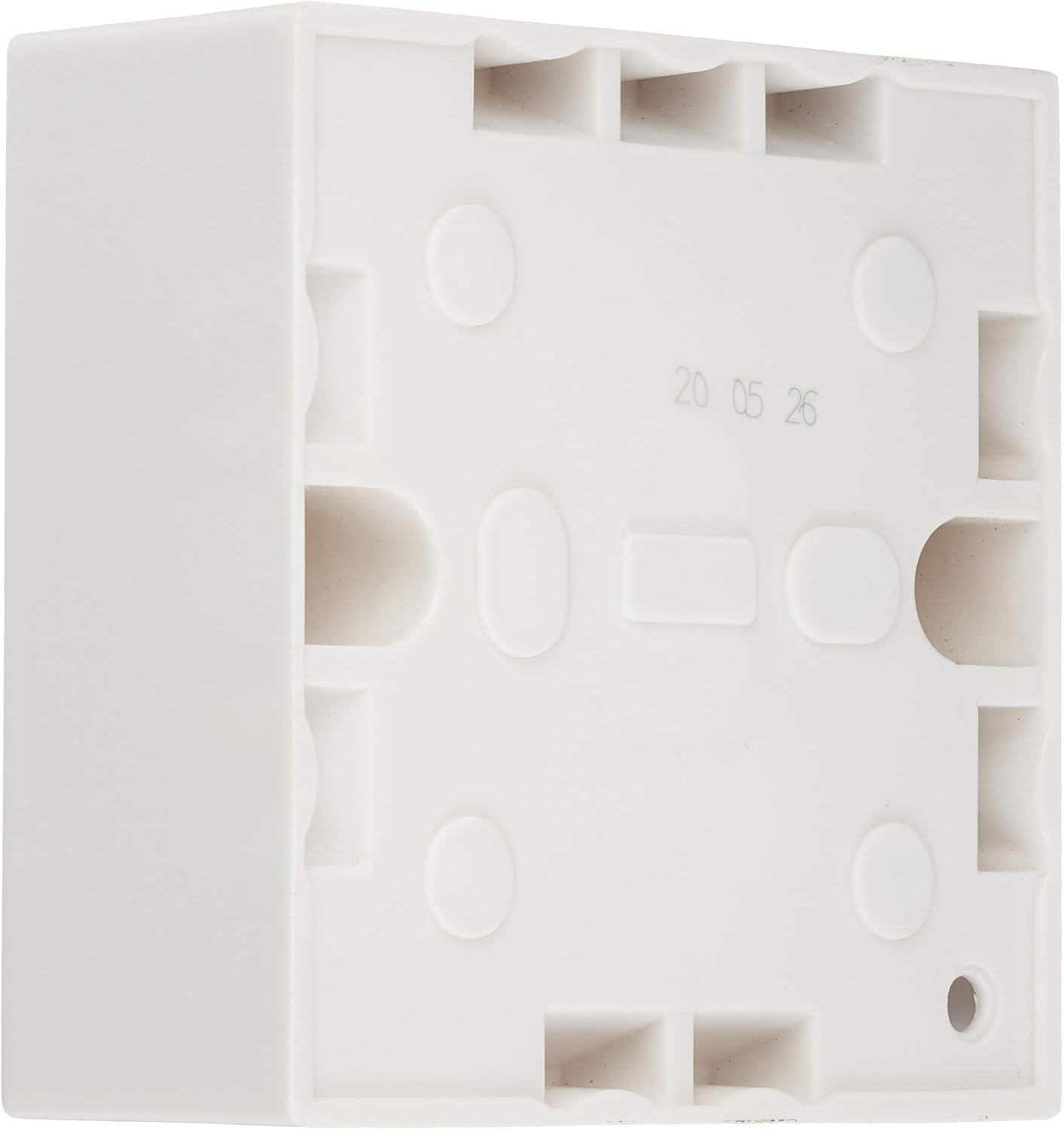 Bulk Hardware BH04175 Moulded Surface Pattress Back Box 1-Gang 35mm (1.3/8 inch) Deep - White, Pack of 1