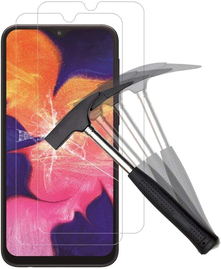 ANEWSIR Tempered Glass Screen Protector Compatible with Samsung Galaxy A10/A10S [2 Pieces] Tempered Glass Screen Protector [Easy-Install] [Bubble Free] [9H Hardness] [Lifetime Replacement Warranty]