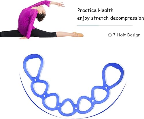 Miniatura 5 de Banda de ejercicio de resistencia elástica de 7 anillos, bandas de entrenamiento de BetterJonny para yoga, ejercicios de pies, piernas y brazos para