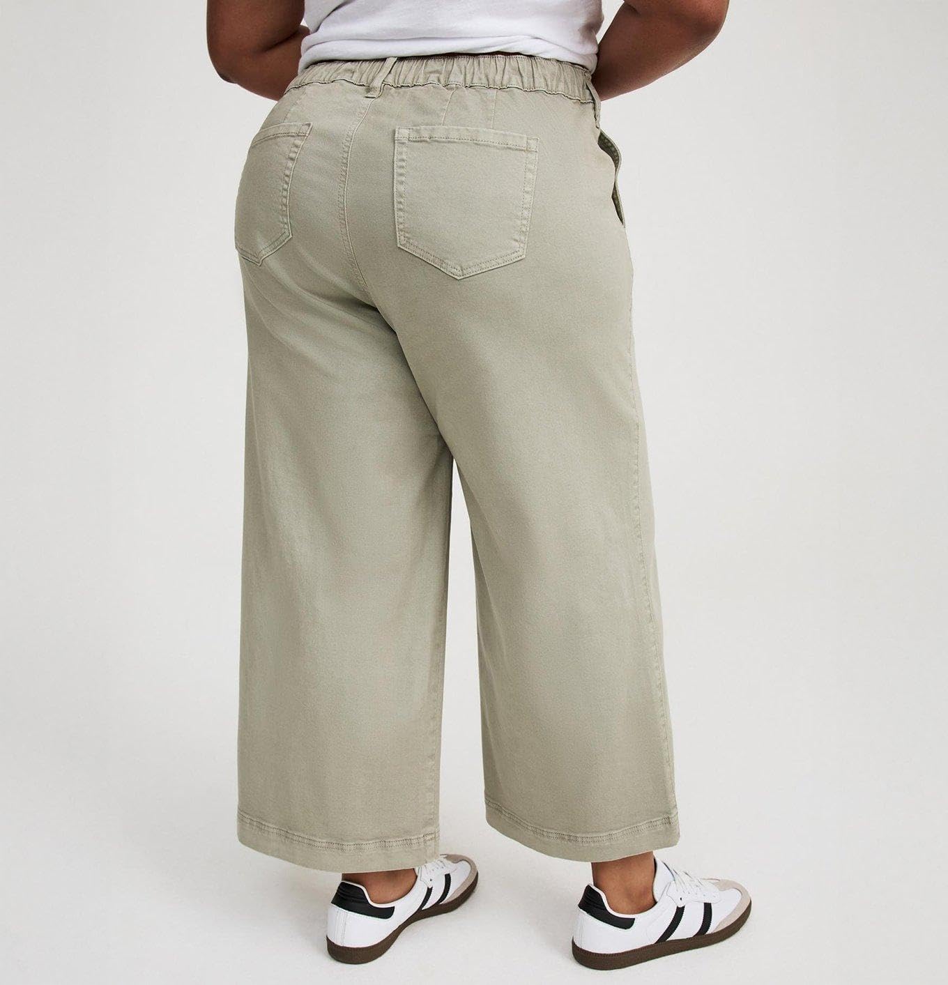 Torrid Women's Plus Size Pants - Weekend Wide Leg Ankle Crop Pants
