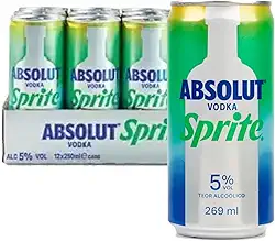 Kit c/ 6und Drink Pronto Vodka ABSOLUT+SPRITE Lata 269ml