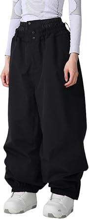 Baggy Skiing Pants for Women and Men Shell Breathble Snow Pants Waterproof Outdoor Snowboard Pant