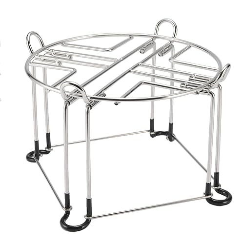 Soporte de acero inoxidable para Berkey Big, Royal y Travel System, soporte de encimera de 9 pulgadas de diámetro y 6 pulgadas de alto con ganchos,