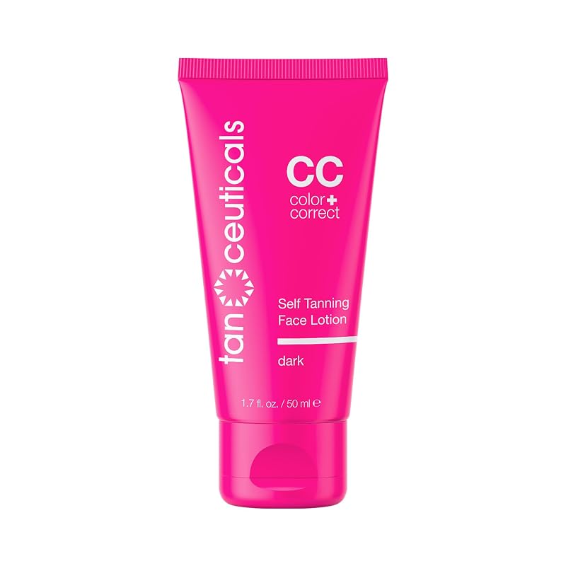 Autobronzeador facial Tanceuticals com fragrância de coco Fresh Coconut, tom Dark, 50 mL