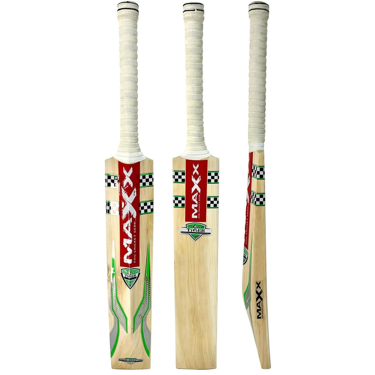 Maxx Pro Quality Adult Cricket Bat Professional Choice Bat Unique Style Good Grip (2.12 LB)