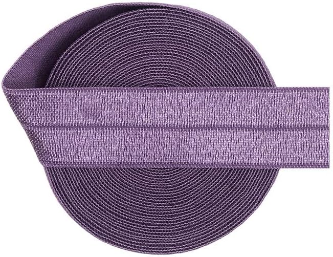 Bristlegrass Amatista - Correa de brasier de felpa de picot de 2 yardas, 3/4 pulgadas, bandas elásticas para coser rollo, cinta de hombro de nailon