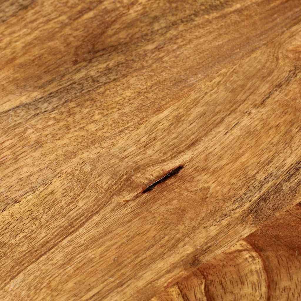 vidaXL Tablero de Mesa Redondo Madera Maciza de Mango Ø 70x2,5 cm, 370076