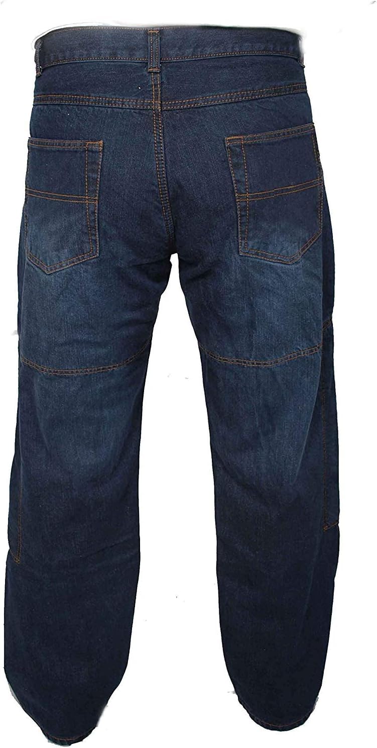 Herren Motorradhose Jeans Cargohose mit Hüft- und Knieprotektoren und schützendem Aramid-Futter Bikerhose für Rennfahrer RP-IM-GRP