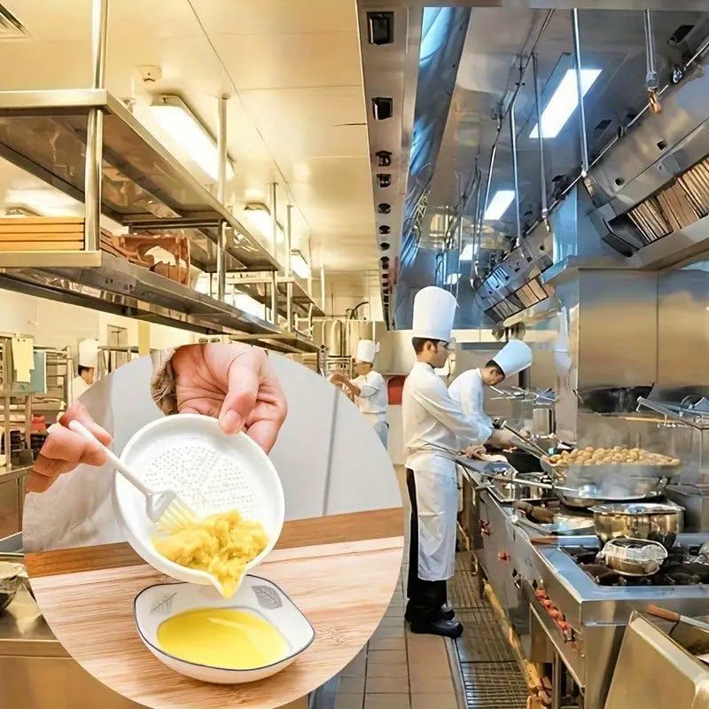 Image of Premium Garlic Grater Plate Mincer Bowl with Collection Dish Manual Ginger Vegetable Crusher Peeler Kitchen Tool Stainless Steel Ceramic Non-Slip Base Ergonomic Handle