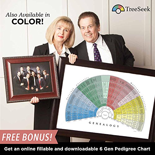 Treeseek B0131UD0CK ® Genealogy Fan Wall Chart thumb #4