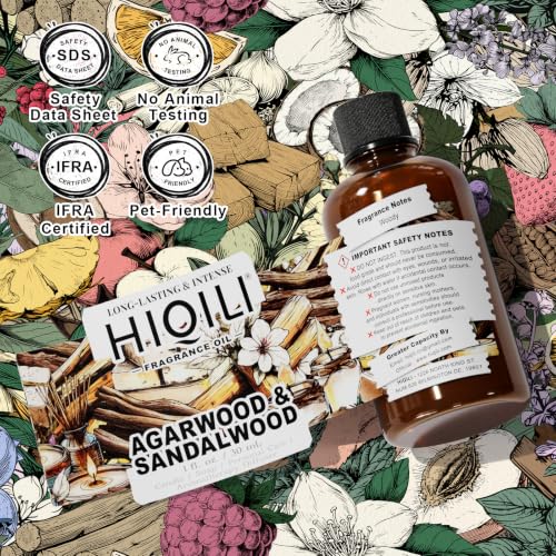 Image of HIQILI Agarwood & Sandalwood Fragrance Oil - 1 Fl Oz